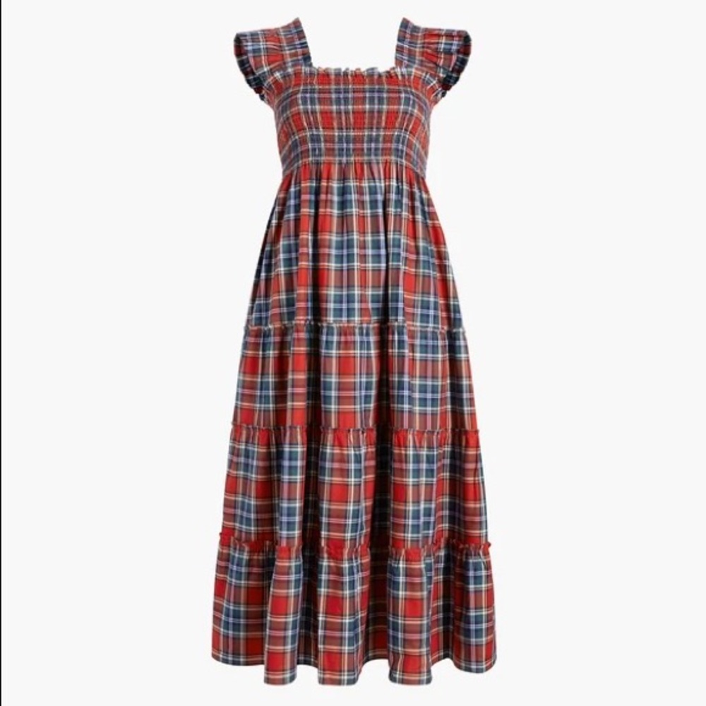 Hill House Home Ellie Nap Dress Red Tartan L fits size 16-18